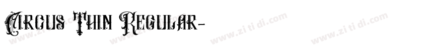 Circus Thin Regular字体转换